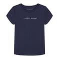 thumbnail image 1 of Camiseta Tommy Hilfiger de manga corta para niñas, color azul marino de 8 a 10 años, 1 of 3