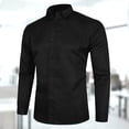 thumbnail image 2 of Camisa casual de manga larga para hombre camisa de manga larga de ajuste regular para hombre cuello vuelto color sólido para el trabajo ANGGREK Otros, 2 of 7