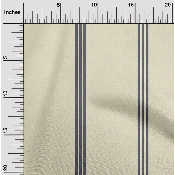 oneOone Viscose Chiffon Cream Fabric Wide Stripe Sewing Craft Projects Fabric Prints By Yard 42 Inch Wide