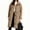 Khaki, variant on Kukoosong Women's Winter Wool Coat, Casual Lapel Single-Breasted Peacoat, Elegant Wool Blend Solid Color Over Coat