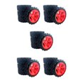 thumbnail image 2 of Dalazy 4 Ensembles de Roues et Pneus RC Accessoires pour DIY 1/10 1/18 144001 1/14 1/16 Rouge 71x26mm 5Set, 2 of 6
