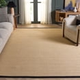 thumbnail image 4 of Safavieh Natural Fiber Jovana Solid Area Rug, Maize/Black, 9' x 12', 4 of 15