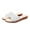White, variant on Women Sandals Clearance 2023! Pejock Women's Flat Sandals Extremely Comfy Slides Sandals Hollow Out Slippers Casual Home Sandals Slotted Comfort Flat Bottom Mules Non-Slip