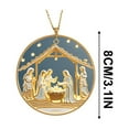 thumbnail image 3 of Christmas 3D Birth Blessing Acrylic Pendant, Stereoscopic Jesus Hanging Ornament, Religious Car & Home Decor for Holiday Memorial and Faith-inspired Gifts, 3.14in/8cm, D, 3 of 6