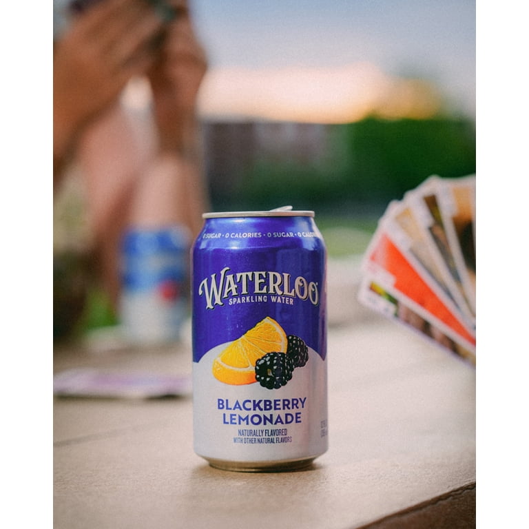 Waterloo Blackberry Lemonade Sparkling Water, 12 fl oz, 12 Pack photo 4