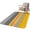 Yellow, variant on Front Door Mat 15.7"x23.6", Navy Yellow Grey Stripes Non Slip Backing & Low Profile Doormats, Absorbent Muddy Dirt Trapper Door Mats for Front Back Door All-Weather Abstract Lines Geometric Modern