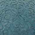 thumbnail image 3 of Blue Floral Patterned Heavy Textural Throw Pillow, 3 of 8