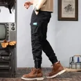thumbnail image 3 of Pantalones cargo para hombre, pantalones de trekking, senderismo, para hombre, pantalones de chándal para exteriores de alta calidad, pantalones de camuflaje color caqui, algodón, casuales, estéticos,, 3 of 5