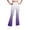 Purple, variant on Ixbnca Girls Flare Leggings Fleece Lined Elastic High Waist Yoga Pants Trendy Gradient Color Gym Bell Bottoms