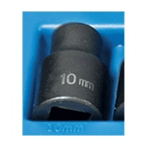 Grey Pneumatic 1/2" Drive x 10mm Standard - 12 Point Socket