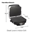 thumbnail image 2 of Hamilton Beach Parrilla Eléctrica Grill Acero Inoxidable mod. 25331, 2 of 8