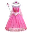 thumbnail image 1 of Disney Bella Durmiente Niñas Princesa Vestido Niño Cosplay Disfraz Aurora Vestidos Vestido Halloween Carnaval Fiesta Niños Ropa 3T (Etiqueta 110) Gao Jinjia LED, 1 of 2