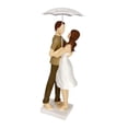 thumbnail image 3 of Figura de pareja, personaje de niño y niña, escultura de amante con paraguas Abrazo, 3 of 9