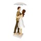 thumbnail image 3 of Figura de pareja, figura de amante artesanal, escultura de niño y niña con paraguas Abrazo, 3 of 9
