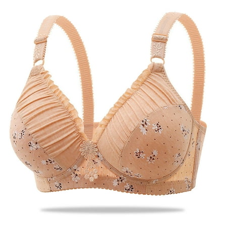 sovlvnd Deals Woman s Fashion Plus Size Casual Lightweight Wire Free Comfortable Push Up Bra Underwear Breathable Underwear Bras