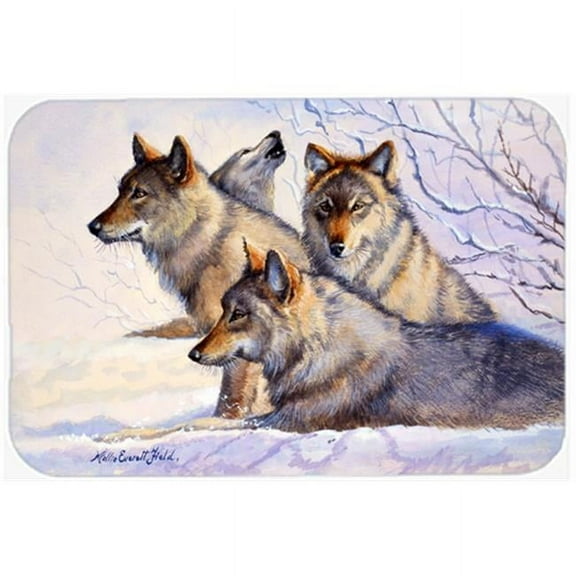 Wolves by Mollie Field Mouse Pad, Hot Pad or Trivet
