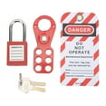 Lockout Tagout Kit With Safety Hasp Padlock Loto Tag Keys Tamper Proof ...