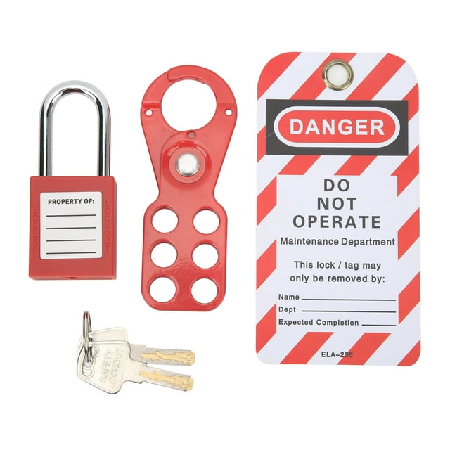 Cerrojos de candados de bloqueo de seguridad, kit de etiquetado de bloqueo con cerrojo de seguridad Kit de cerrojo de bloqueo Diseño de última generación Jadeshay A
