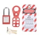 thumbnail image 1 of El Kit de Bloqueo y Etiquetado Contiene 1 Cerrojo 1 Etiqueta Colgante 2 Candados y 4 llaves: Alta Seguridad Propósito de Trabajo de Mantenimiento, 1 of 8