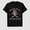 Black-11, variant on Women's True Mystery Letter Graphic T-Shirt, 100% Cotton Short Sleeve Shirt