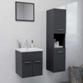 thumbnail image 6 of vidaXL Bathroom Furniture Set Indoor Storage Chipboard Multi Colours/Sizes, 6 of 115