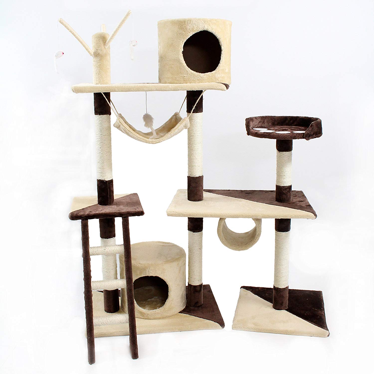 Midlee Cat Jungle Gym Large Tower & Scratching Post