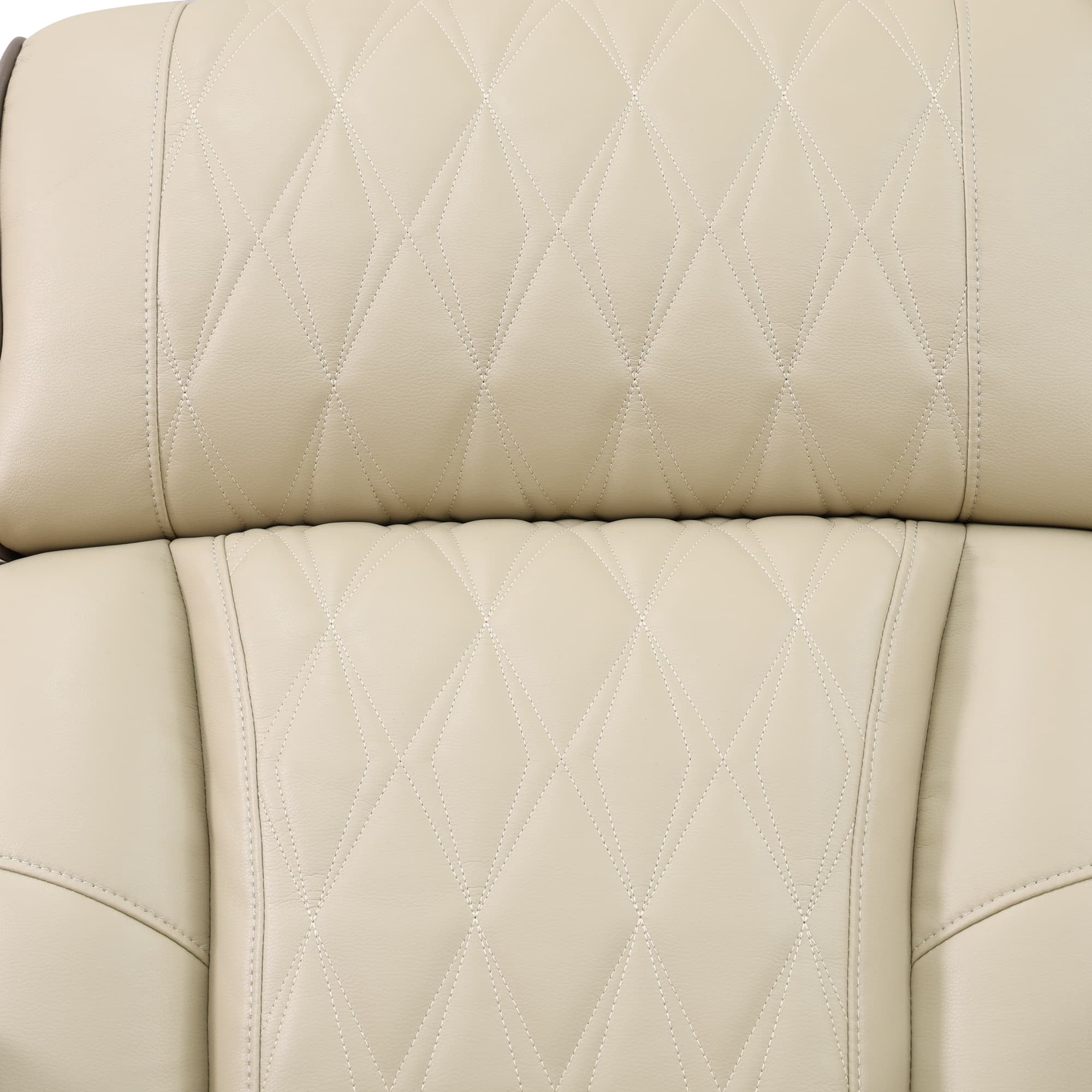 MAYEERTY Power Recliner Chair, Electric Breathable Leather Reclining Chair with USB Charging, LED Lighting & Adjustable Backrest for Living Room, Beige