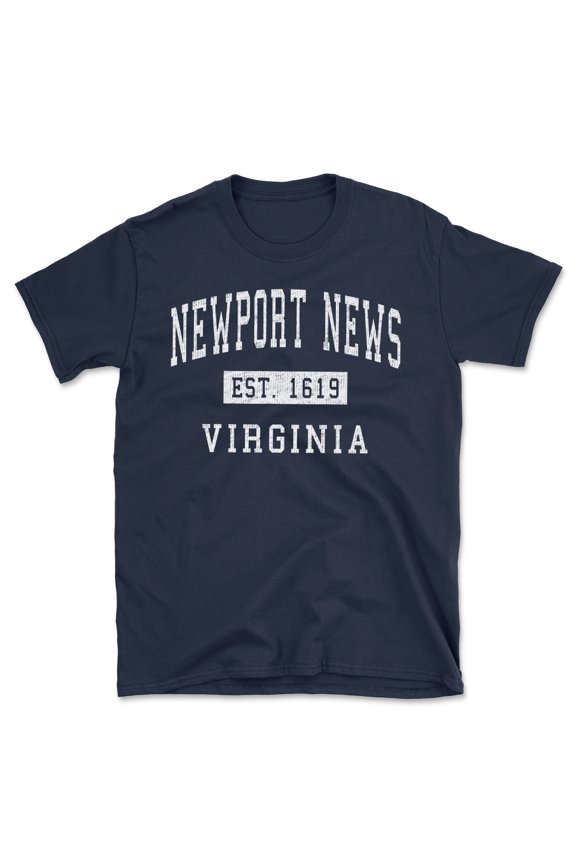 Newport News Virginia Classic Established Men's Cotton T-Shirt