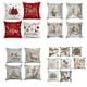 thumbnail image 5 of Naiovety Juego de 4 piezas, fundas de almohada, muñeco de nieve rústico decorativo con temática navideña, lavables, para decoración del Decoración del hogar A-4 Pec 45*45CM, 5 of 6