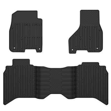 Floor Mats for 2013-2018 Dodge Ram Car Crew Cab Auto-All Weather 3 Piece