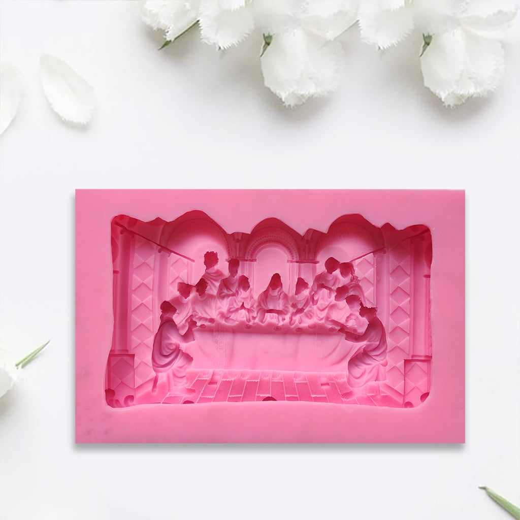 The Last Supper Photo Frame Listing Mold DIY Resin Epoxy Frame Mold for DIY Handmade Crafts Home Decorations