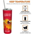 thumbnail image 3 of 20oz Football City Classic Stainless Steel Tumbler with Lid and Straw for Football Fans Gifts Football Skinny Travel Mug Tumbler Cup for Men Women Keeps Drinks Cold & Hot, 3 of 6