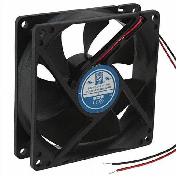 Orion OD9225-12MB MEDIUM Speed (2400 RPM) 3.62" 12VDC Square Muffin Fan. Priced Per Each - OD9225-12MB