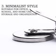 thumbnail image 4 of Heavy Duty Stainless Steel Magnetic Clips, Silver Round Head Metal Magnet Clamp for Household Refrigerator Whiteboard Kitchen Notes and Office Organization, 4 of 8