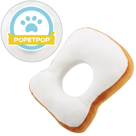 Soimiss Bread Costume Cat Pet Headgear White Cotton 1Set For Fun Party Days