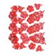 thumbnail image 1 of Pulsera de cuentas de flores para mujer, 100 piezas, transparente, hecha a mano, para regalar Rojo, 1 of 9