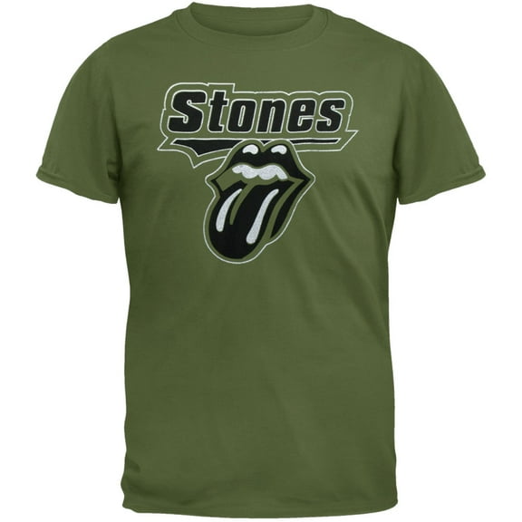 Rolling Stones Men's Foil Logo Soft Short Sleeve T Shirt
