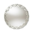 thumbnail image 2 of Baxton Studio Luiza Modern and Contemporary Silver Finished Round Petal Leaf Accent Wall Mirror,Wholesale Interiors, 2 of 2