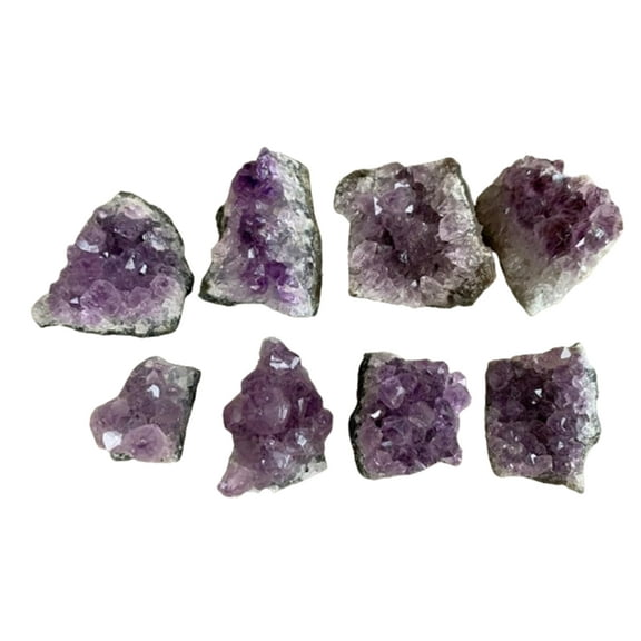 Raw Amethyst Cluster Druzy Collection Box: 6 - 8 oz Box Lot, 8 - 10 Pieces Natural Amethyst, Amethyst Geode, Raw Amethyst Druze
