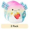 (2 pack) Squishmallows 10" Aika the Rainbow Axolotl Plush - Officially Licensed Kellytoy - Collectible Cute Soft & Squishy Axolotl Stuffed Animal Toy - Add to Your Squad - Gift for Kids, Girls & Boys - 10 Inch