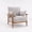 Light Gray, variant on Ktaxon Mid-Century Accent Chair, Rubberwood Chenille Armchair, Upholstered Lounge Chair for Living Room Bedroom Light Khaki