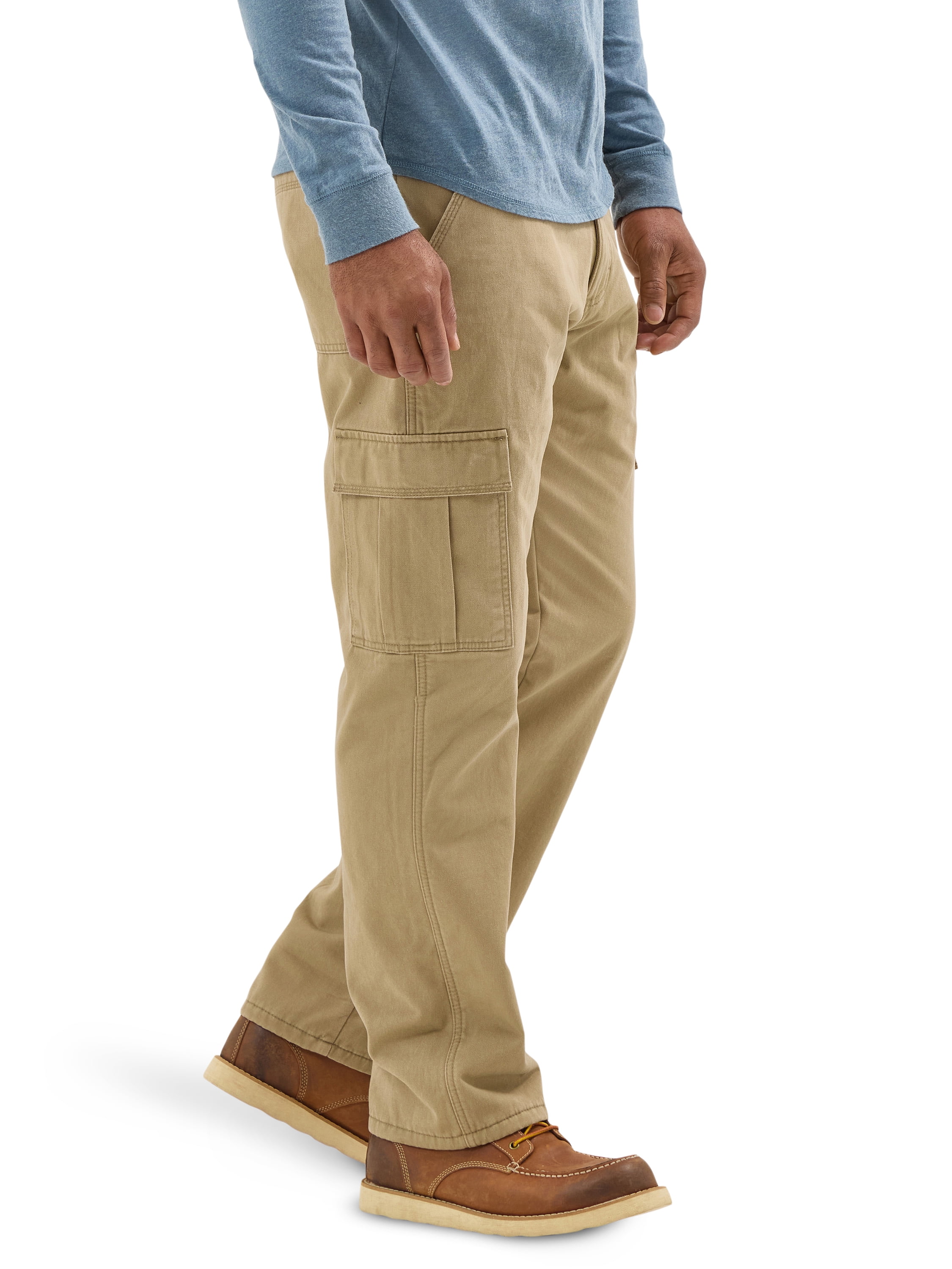 Wrangler Men's and Big Men's Relaxed Fit Fleece Lined Cargo Pant
