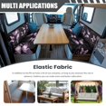 thumbnail image 3 of XYZCANDO Purple Butterfly RV Dinette Cushions Comfortable RV Decor Stylish Bench Seat Cover Universal Cushion Covers for Couches and Sofas Washable Slip Covers, 3 of 7