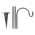 thumbnail image 5 of Koadzawe Outdoor Shepherd Hooks, Courtyard Hanging Hooks, Garden Pole for Bird Feeder, Plant Hook, Solar Light Hanger, Lawn Stakes small shepherd hooks bird feeder pole small shepherds hook, 5 of 9