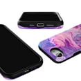 thumbnail image 3 of Casely iPhone 16e Case | Tie Dying Over You | Purple Marble | Compatible with MagSafe | Bold Protective Design, 3 of 9