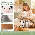 thumbnail image 4 of 12pcs Farm Animal Toy, Cute Plush Lamb, Chick, Piglet, Cow, Perfect for Animal Themed Party, Student Achievement Award, Ideal Christmas and Halloween Birthday Gift, 4 of 11