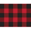 1 Unit Red and Black Buffalo Plaid Stone Wrapping Paper, 30"x150' Large Roll