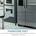 thumbnail image 3 of TEHAUX 4Pcs Bed Foot Raiser Table Raising Blocks Heavy Duty Rubber Rectangular For Homeowners, 3 of 7