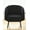 Black, variant on US Pride Furniture Luxury and Elegance Modern Channel Chair with Velvet Fabric Material and Thin Metal Legs Beige