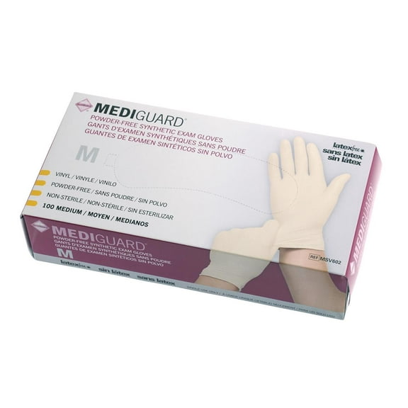 MediGuard Synthetic Exam Gloves,Medium
